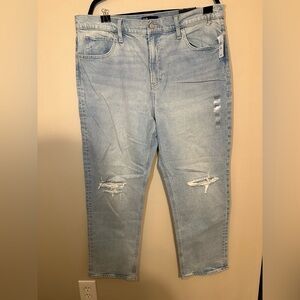 GAP Light Blue Denim High-Rise Straight Jeans